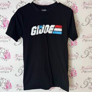 Hasbro G.I. Joe Black Tee tshirt logo graphic stretchy shirt top blue red